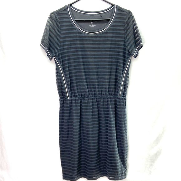 Sandwich Women's Midi Dress Striped Grey - Size Medium - Picture 1 of 5